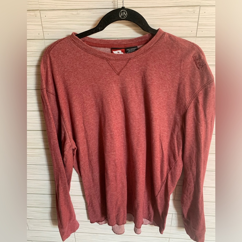 Tony Hank Red Long Sleeve Sweatshirt